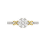 LADIES RING 0.33CT ROUND DIAMOND 10K YELLOW GOLD - Image 5